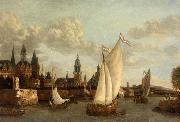 Jacobus Vrel Capriccio View of Haarlem USA oil painting reproduction